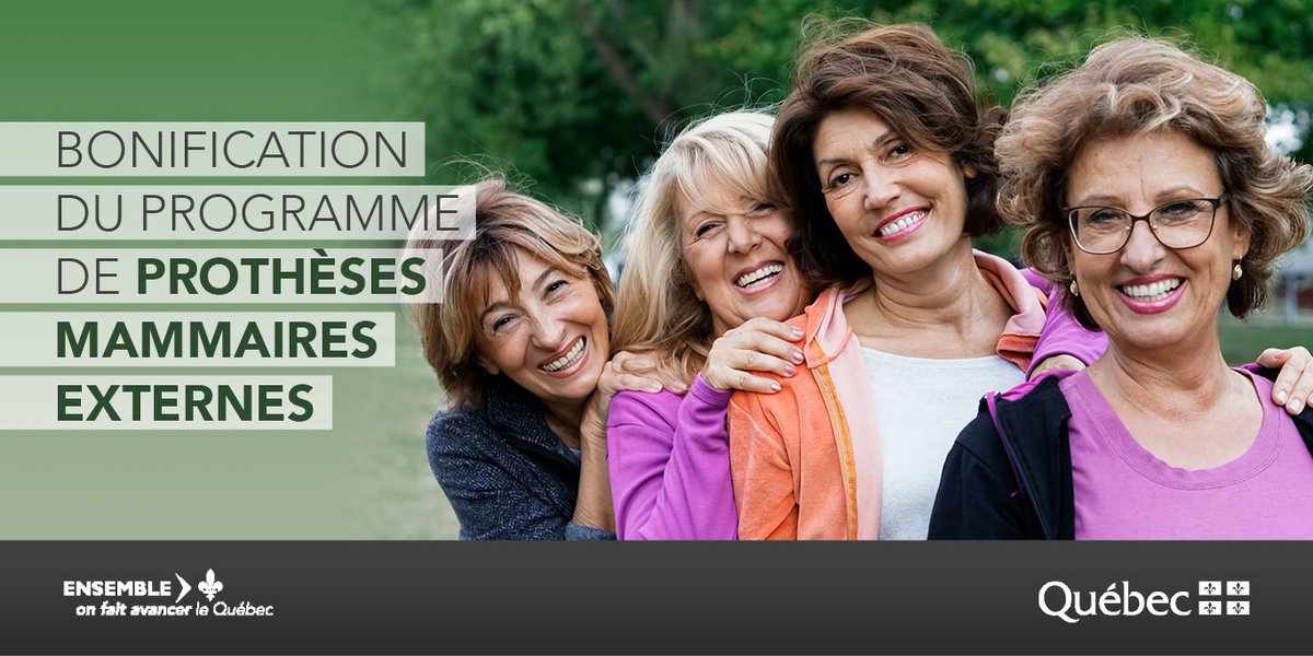 drgbarrette's tweet photo. C'est une grande fierté pour nous d'annoncer la bonification du Programme de prothèses mammaires externes. Vivre un cancer de sein est une étape difficile dans la vie d'une femme et ce rehaussement constituera un souci de moins pour celles ayant subi une mastectomie #polqc https://t.co/3GdHsFNH2T