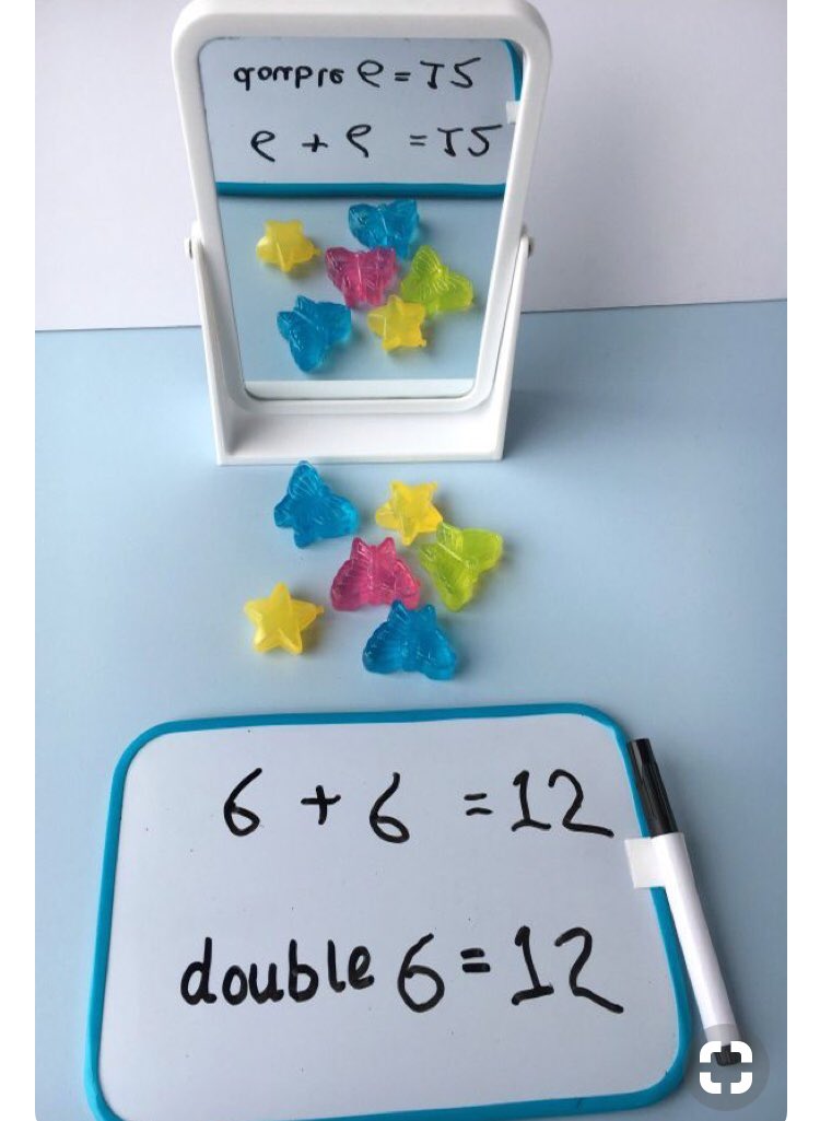SEEING DOUBLE! What a great hands on approach to teach doubling. 👍🏼 #acuedu_p #maths