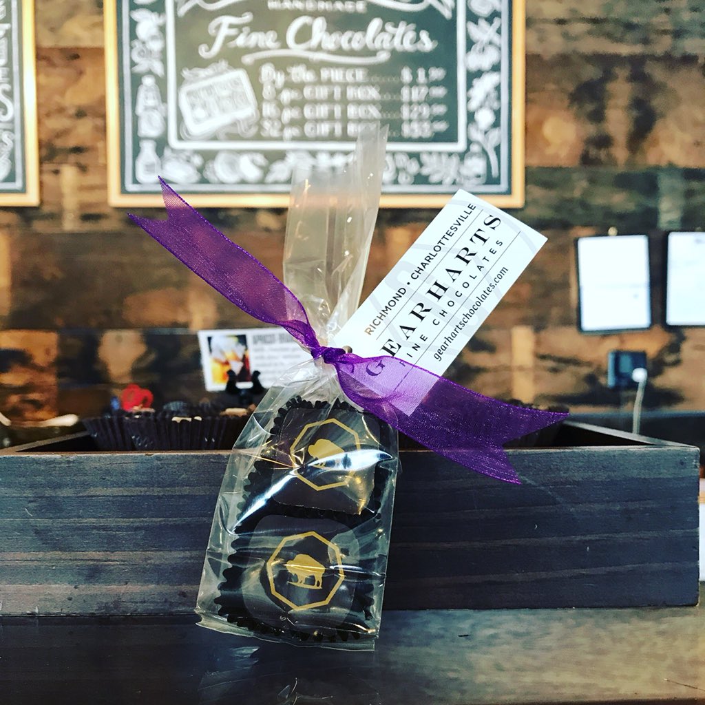 A sweet treat for our speakers this week. 🍫<a href="/GearhartsRVA/">Gearharts Chocolates</a>