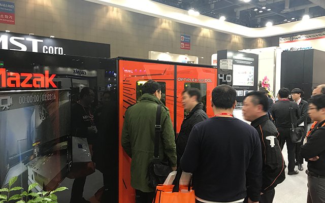 sprutcam's tweet photo. YAMAZAKI MAZAK Korea in cooperation with SprutCAM s partner CADNC, Korea presented advanced NC programming of the Mazak Integrex i-300 and i-700 on their stand 09F610 at the #SIMTOS exhibition. #YAMAZAKI #MAZAK #YAMAZAKIMAZAK #SprutCAM #Integrex #SIMTOS2018 https://t.co/JJZLIIhxSX