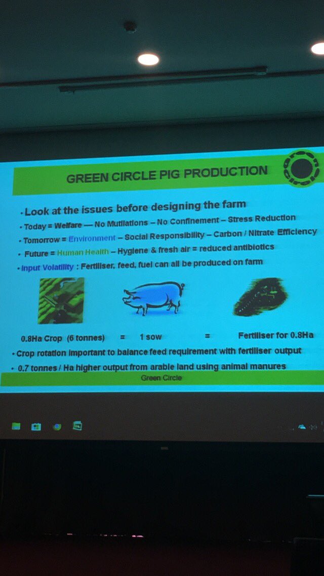 ShaneMcAuliffe1's tweet photo. Look at today’s, tomorrow’s and the future’s issues before designing your pig farm - Martin Barker #IPHS18 https://t.co/ane6ENtk7e