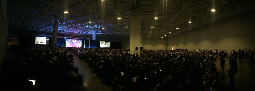 There is an enormous turnout at the Driesnote this year <a href="/DrupalConNA/">DrupalCon North America</a>