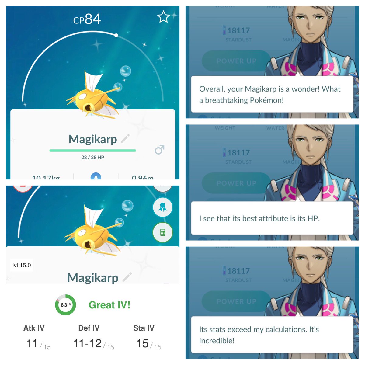 TeamMysticCMD's tweet photo. β¨π€©β¨So I just got this from a field research! A much better improvement from the one I got during last year's water festival (60%). To bad I used all my candies for the Special Research. β¨
#Fieldreasearch #PokemonGO @TeamMysticPGO @collective_md @MYSTIC7 @trnrtips #TeamMystic https://t.co/PzqfwSHnDm