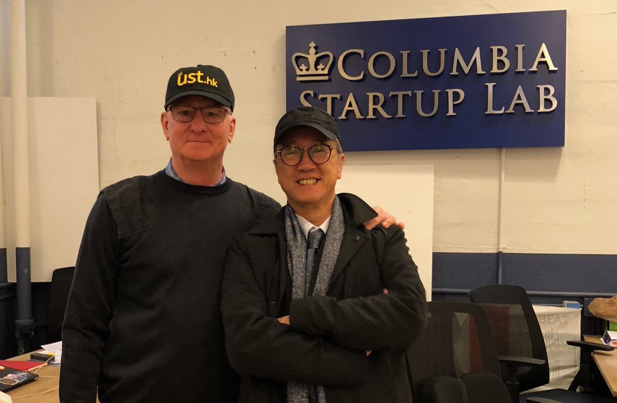 ColumbiaEship's tweet photo. Exchanging innovation and entrepreneurship ideas with Professor Tony F. Chan President of The Hong Kong University of Science and Technology at #ColumbiaStartupLab https://t.co/ovEpSTQt5v