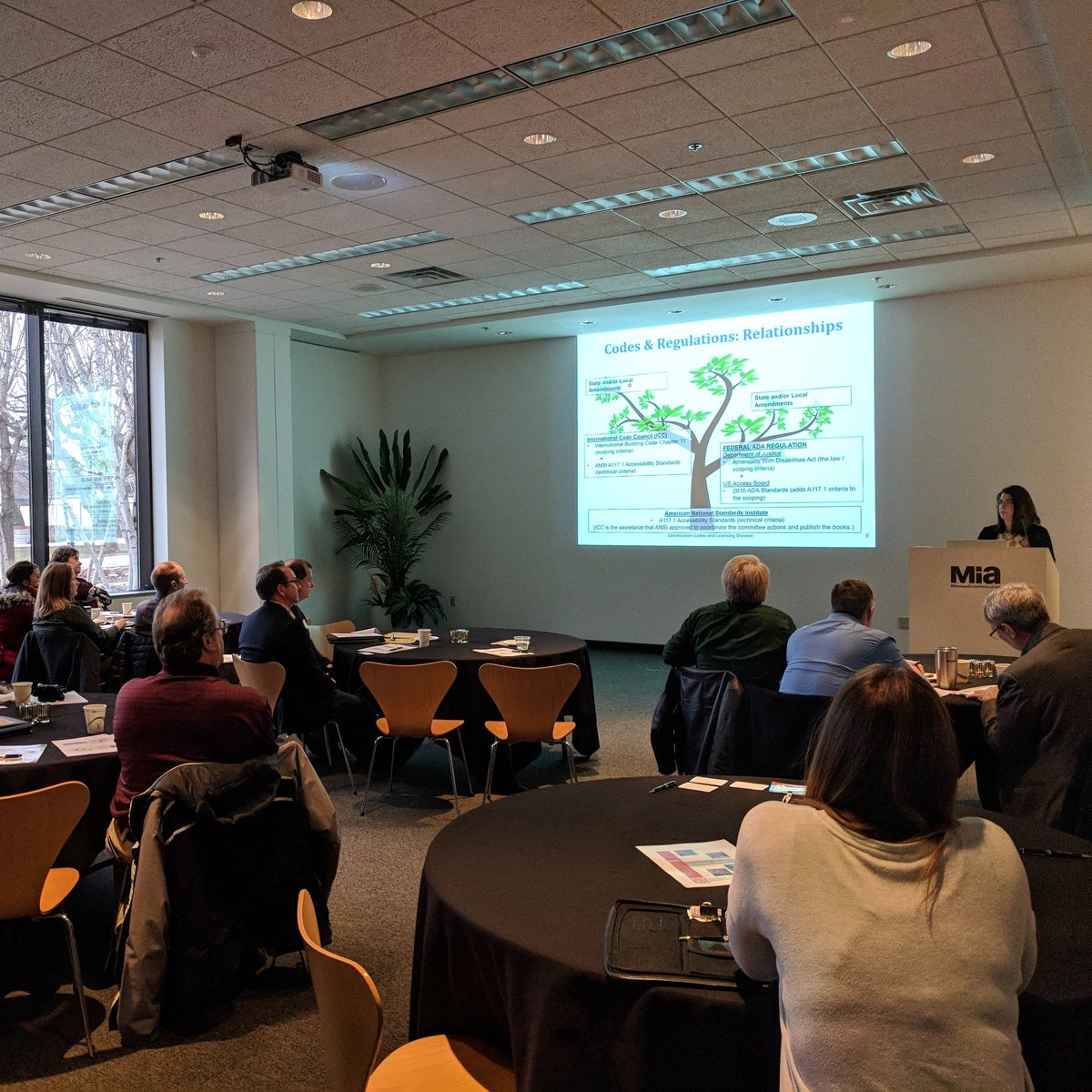 ALA_Minnesota's tweet photo. If you aren't in the Wells Fargo room at Mia @artsmia this morning you are missing an incredible class on site accessibility and trends in the #accessibility building codes by Karen Gridley.  #architecture #interiors #Minnesota #Minneapolis #alatoday #alatodaymn #architecturemn https://t.co/DHyiFGoPEb