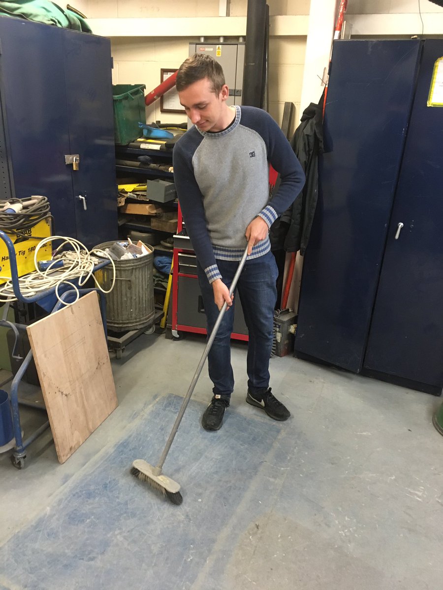 Only a spotless workshop will do for team Janitor <a href="/GeorgeJacobs7/">George Jacobs</a> who lives by his motto; 'clean workplace, clean mind'.