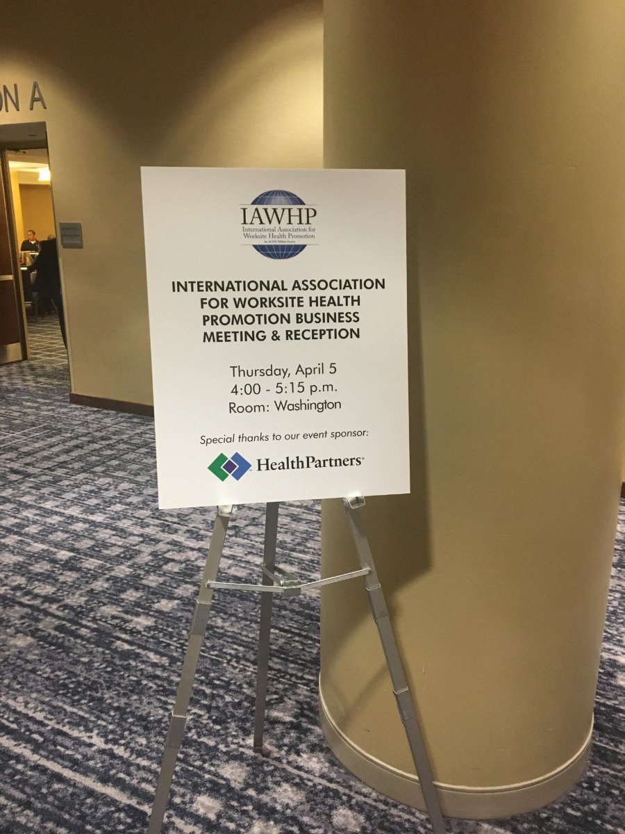 IAWHPGlobal's tweet photo. Many thanks to all atendees at 2018 IAWHP Pre-Conference! And a special thank you to @_HealthPartners support for sponsoring our Business Meeting and Networking Reception! https://t.co/INAWkrFkMB