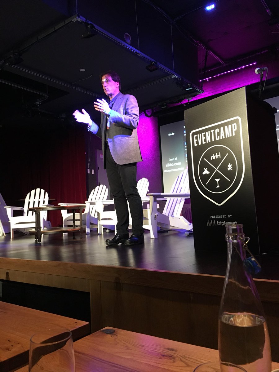 Steve DiFillippo, Davio’s Northern Italian Steakhouse says, “It’s all about hospitality &amp; truly believing in it.” #EventCamp2018 #Tripleseat