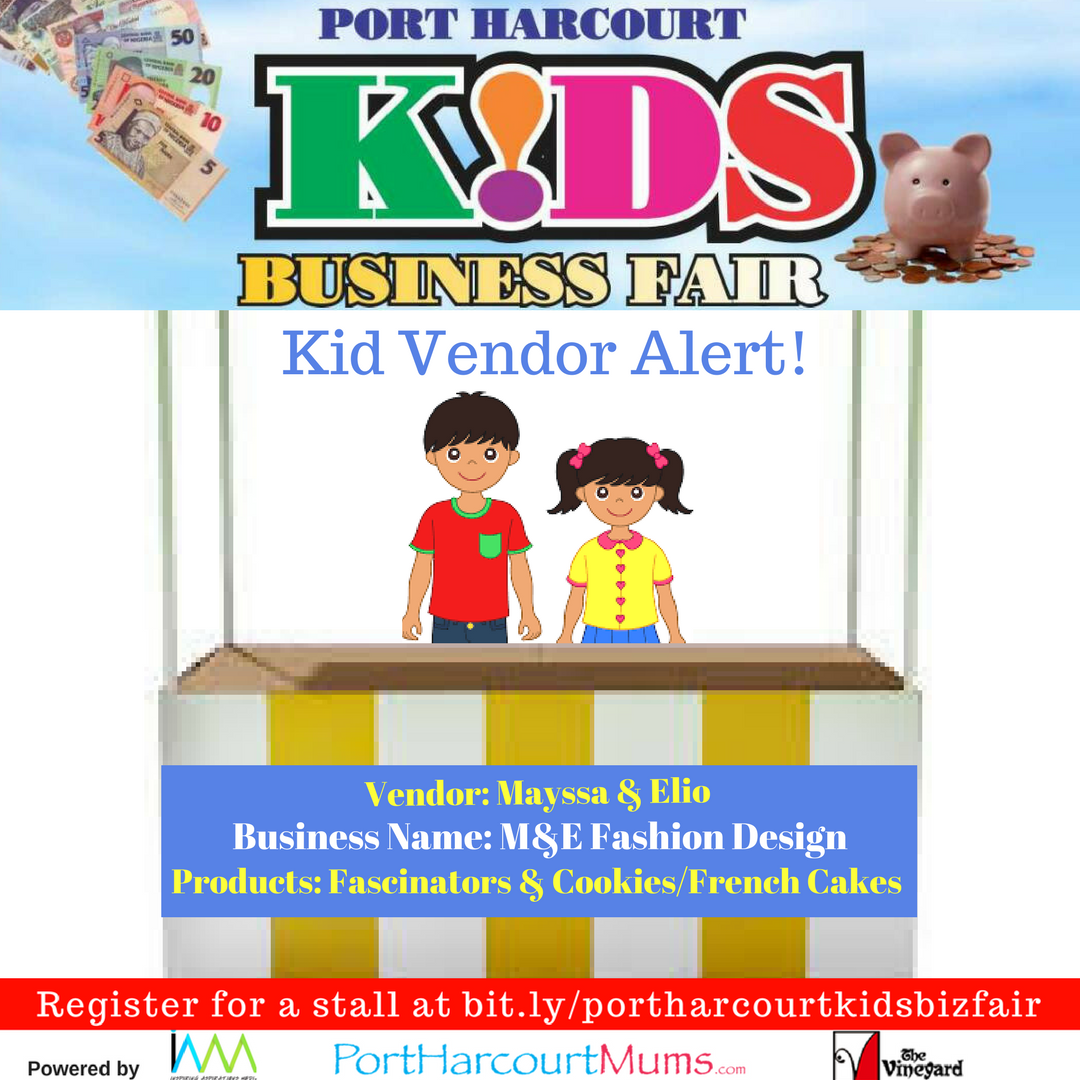 PortharcourtMum's tweet photo. Kid Vendor Alert! Mayssa &amp; Elio. https://t.co/XNjfKpFmEP @I_A_Media #portharcourt Register https://t.co/UNyrL6CgpL … https://t.co/2hvAVRM9EB