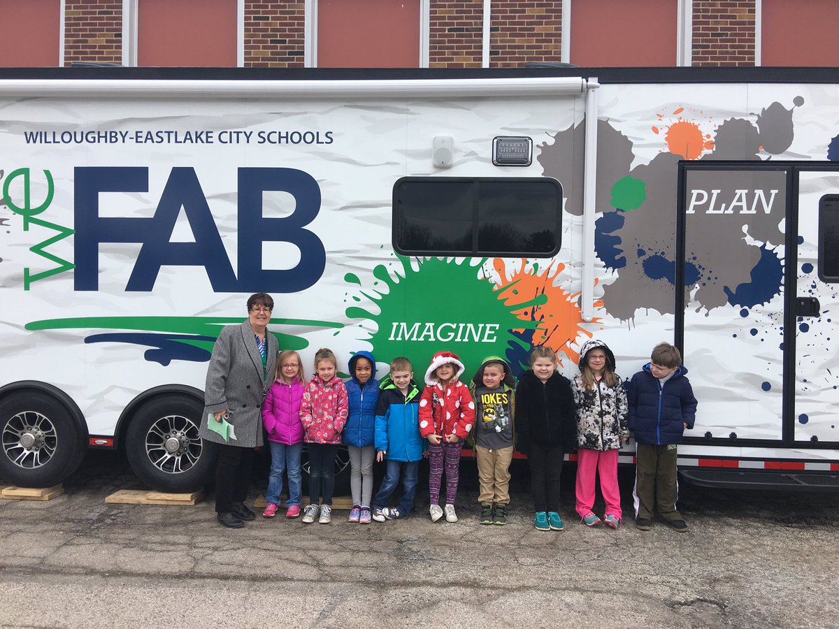 Longfellow LOVES Fab Lab!  Thanks for the warm welcome and I'm looking forward to a great visit!@wefabmobile <a href="/WESchools/">Willoughby-Eastlake City Schools</a> @WELongfellow @mrslegerski <a href="/wes_techdir/">Andrea Tredent</a>