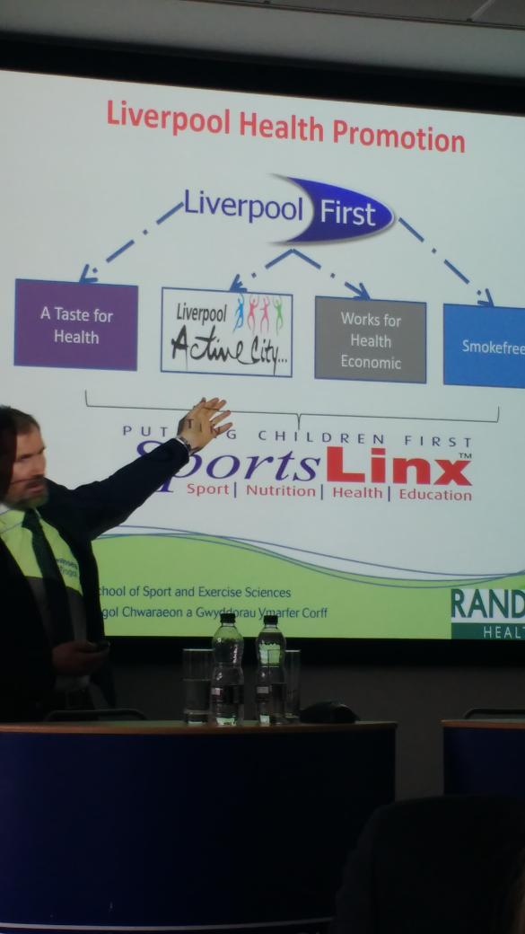 LiezelHurter's tweet photo. Creating an active world from our active city seminar as part of #RandoxHealthWeek. @activity4kidz presenting the history of how quality research informed practice. @LJMU_PAEx @LJMUSportSci @AWBInitiative https://t.co/cXJRpUJMHD