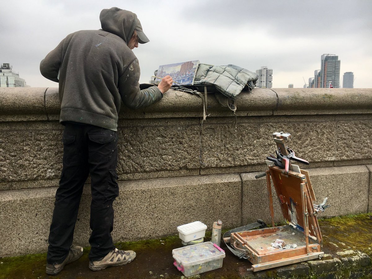 Lovely to see that the traditional <a href="/chelseaboats/">Chelsea Houseboats</a> still hold a strong attraction for artists such as Oliver Maughan (Instagram). The boats and historic community need everyone’s support if they’re to remain here!