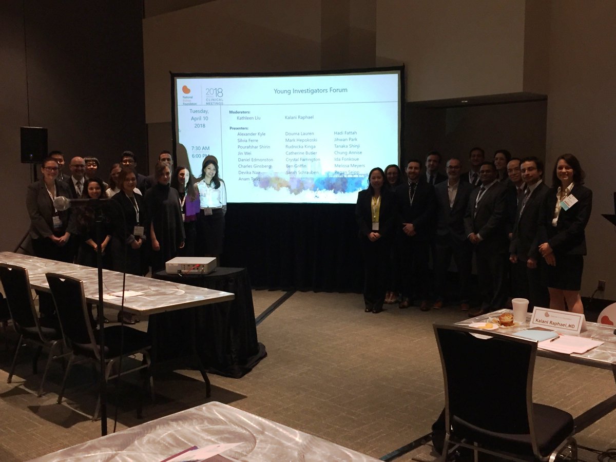 Awesome new nephrology investigators presenting at the young investigators forum #NKFClinicals