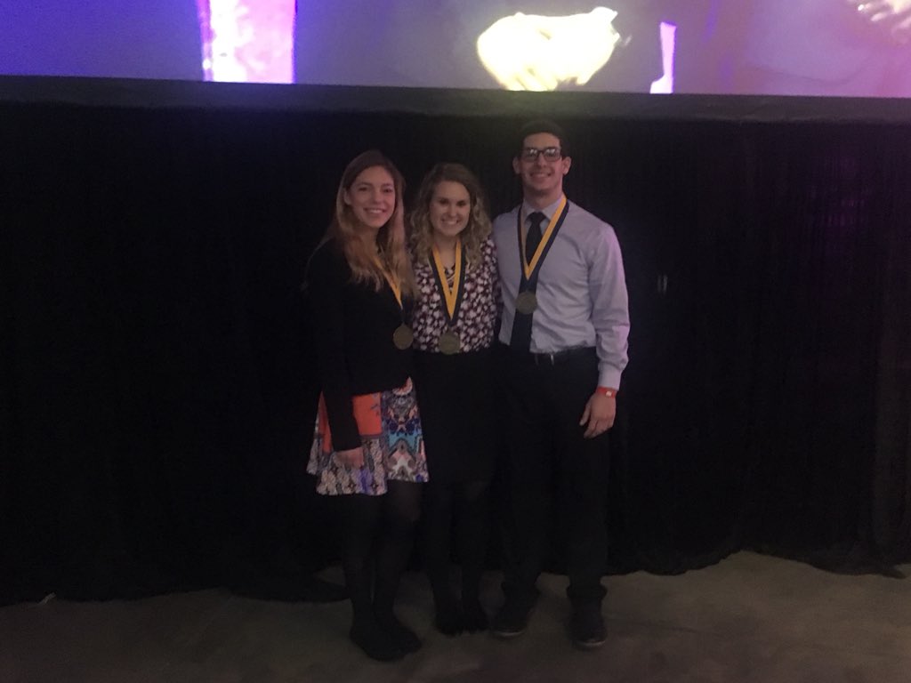 STJfbla's tweet photo. A big congrats goes out to Kennedy Fane, Quinn Paulus & Ryan Harlan for placing 5th at SLC in Public Service Announcement! #StjFBLASuccess #MOSLC18 @stjKristinLorts @KennedyFane @quinnpaulus @harlan_ryan @PwestPhil @STJSchools https://t.co/PMesoZqUdh