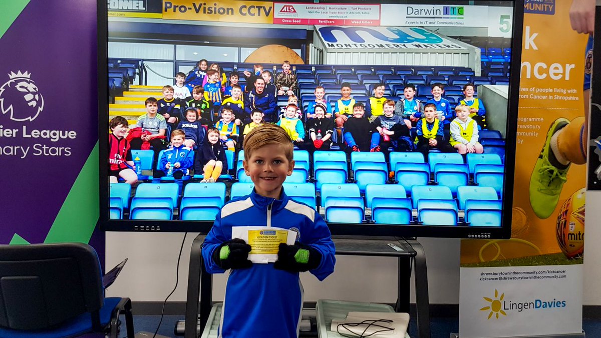 FoundationSTFC's tweet image. SOCCER SCHOOLS: Congratulations to this weeks golden ticket winners from #Shrewsbury, #Knighton and #Prees - who will feature as player escorts for @shrewsweb's @SkyBetLeagueOne game vs @theposhofficial on the 24th April