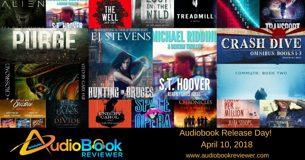 The most anticipated weekly #audiobook Release day post covering #Horror, #SciFi, #Thriller and More Genres - April 3, 2018 <a href="/catvalente/">Catherynne M. Valente</a> <a href="/CraigDiLouie/">Craig DiLouie Author</a> @CrossroadPress <a href="/kanundra/">Dawn Chapman</a> @DirkMaggs <a href="/EJStevensAuthor/">E.J. Stevens 🦇⁷</a> <a href="/eliotpeper/">Eliot Peper</a> <a href="/EricBryanMoore/">Eric Bryan Moore</a> <a href="/ErinSpencerLA/">Erin Spencer</a>  wp.me/p2Tl8I-aBw