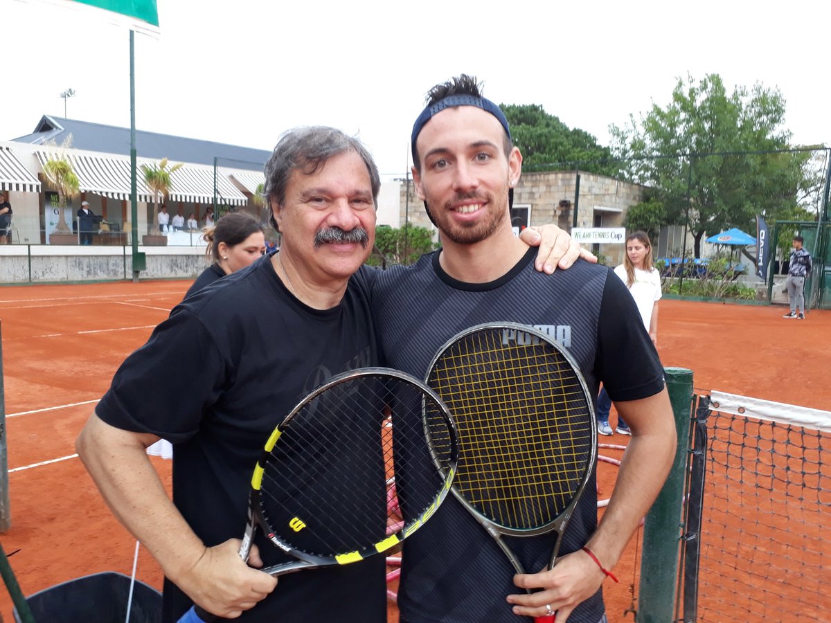 Antes de arrancar el match con el Tano 🎾#Watcup2018 #WATCupArgentina
