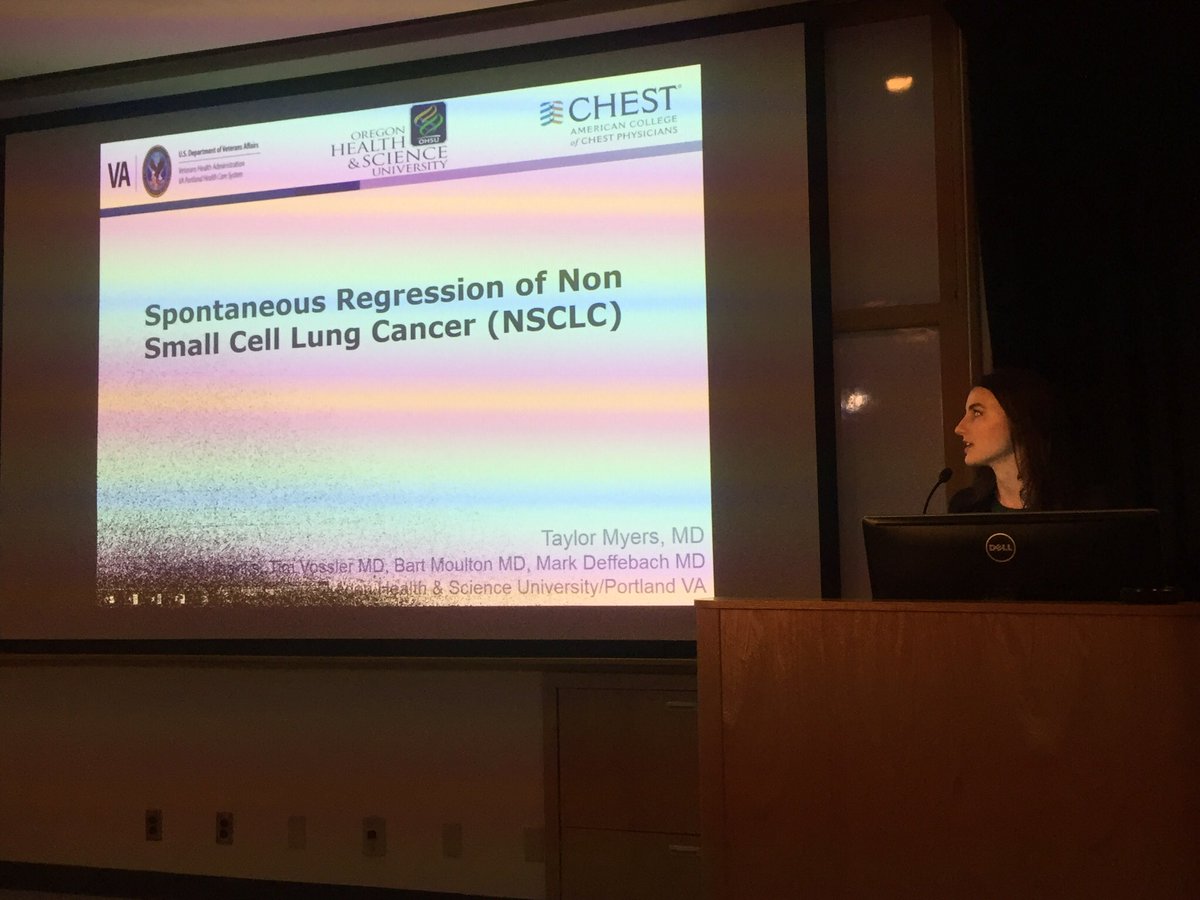 OHSUIMRes's tweet photo. Next up #OHSUscholarship #GrandRounds Dr. Taylor Myers delivering her invited oral presentation from #CHEST2017 @accpchest work w @OHSUPulmCCM @vaportland faculty @OHSUSOM @OHSUNews https://t.co/bXvb8YL9fc