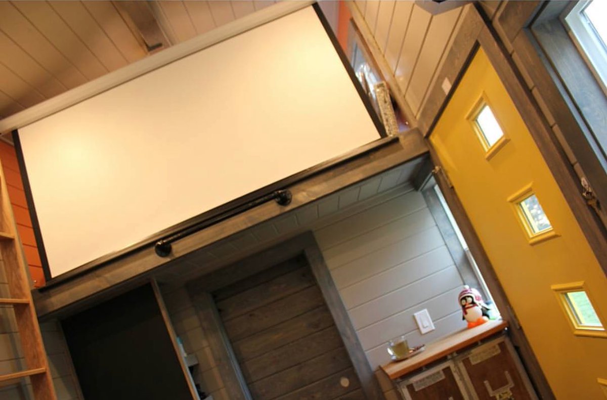 Whether you have a home theater or a tiny house, we’ve got a projection screen to fit your needs! #elitescreens