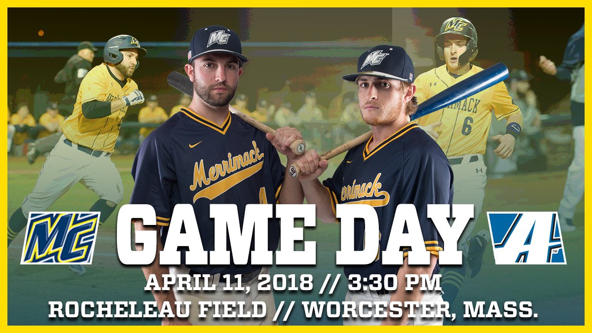 MerrimackBSB's tweet photo. Hoping for a little revenge & to square our season series w/ Assumption. It's #Gameday at Rocheleau
๐ Worcester, Mass.
๐ Rocheleau Field
๐ Assumption
๐ 3:30
๐ https://t.co/Kiw2gn4tnG
#GoMack | #MERvsASM https://t.co/eCvsRZLdru