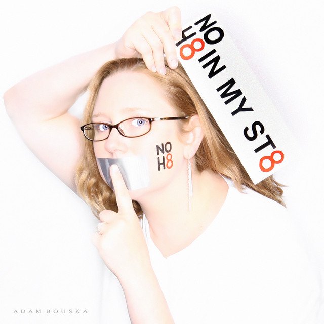 NOH8Campaign's tweet photo. Spread the message of #NOH8inMyST8 with a bumper sticker from the #NOH8 store: https://t.co/iJH7ekEDRp https://t.co/OMcK7qs6zc