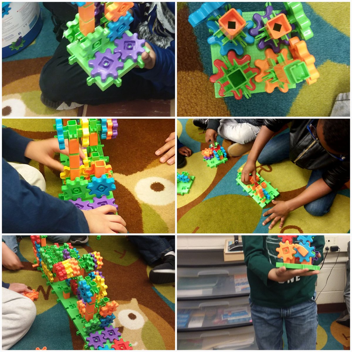 Awesome creativity during Maker Space time with the 1st and 2nd graders from Mrs. Thompson's class using wheels and gears! <a href="/CRS_FTPSchools/">CRS_FTPSchools</a> @Tech_FTPSchools <a href="/FTPSchools/">FTPSchools</a>