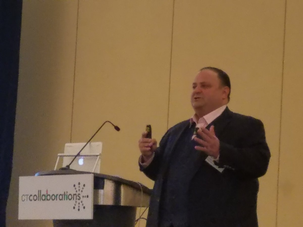 ConferenceForum's tweet photo. @EMDSerono Paulo Moreira walked the #CTCollaborations audience through case studies of pure transparency in working with patients and their One Person Closer program. https://t.co/ChJWIY8Nhe