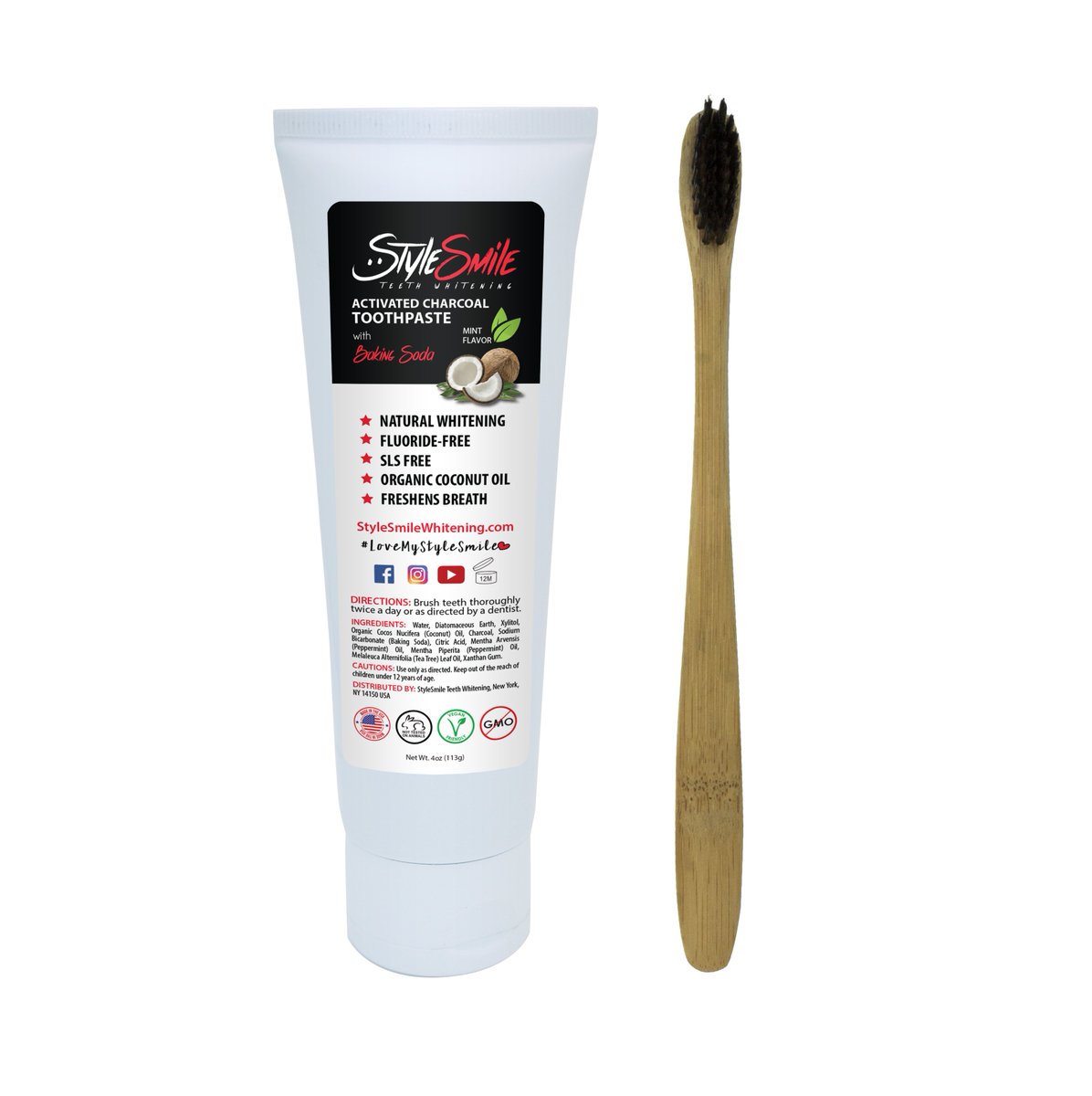 StyleSmileUSA's tweet photo. #StyleSmileWhitening now offers #CharcoalToothpaste! It contains added baking soda for enhanced whitening! #LoveMyStyleSmile #Charcoal #TeethWhitening https://t.co/QQYxAh7QcV