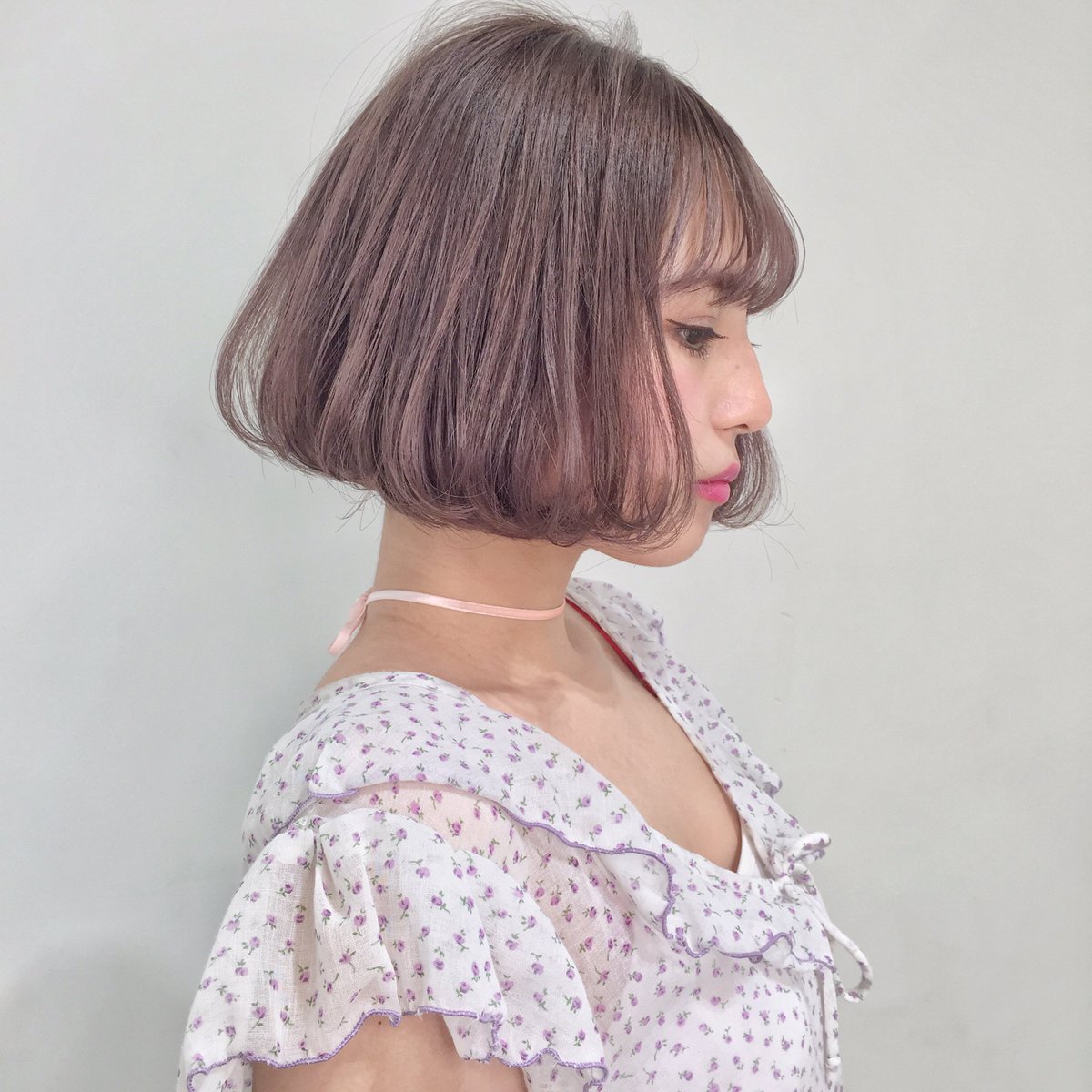 Twitterren Mini Bob Pink Beige Bob Hair Haircut Haircolor Hairstyle Pink Pinkhair 美容師 ヘアスタイル ボブ ミニボブ ピンクベージュ ハイトーン ケアブリーチ ブリーチ 撮影 T Co Lspjld48j9