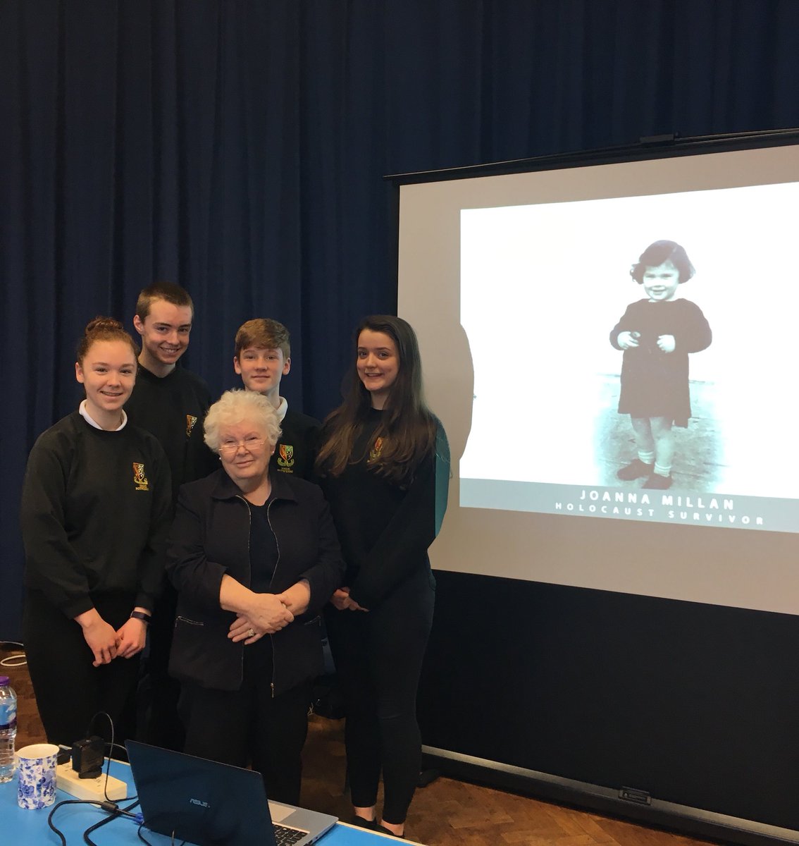 Braint cael gwrando ar Mrs Joanna Millan heddiw. Profiad bythgofiadwy. An absolute honour to listen to Mrs Joanna Millan today. An unforgettable experience. <a href="/HolocaustUK/">H.E.T.</a> #inspirational #ysbrydoledig
