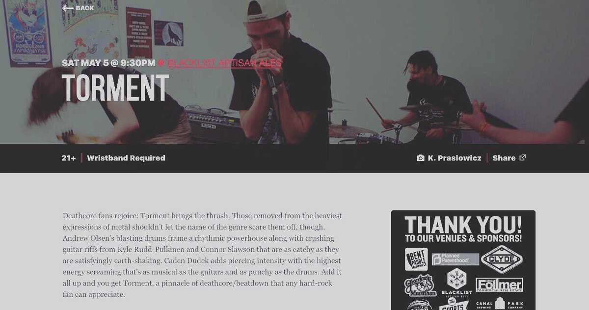 TORMENTMN's tweet image. We suck Twitter, but we’re playing Homegrown this year! It’s about to get rowdy as hell in a brewery. Come mosh! @dhgmf