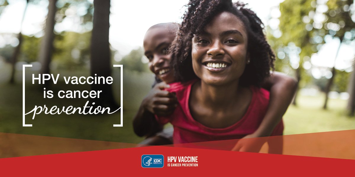 CDCgov's tweet photo. Each year, about 14 million people become newly infected with #HPV, which can cause certain cancers. Two doses of #HPVvax 6-12 months apart, when your child is 11-12, can prevent cancer. Here’s what #parents need to know: https://t.co/0TBlBK6IMP https://t.co/sFtDQwuwVn