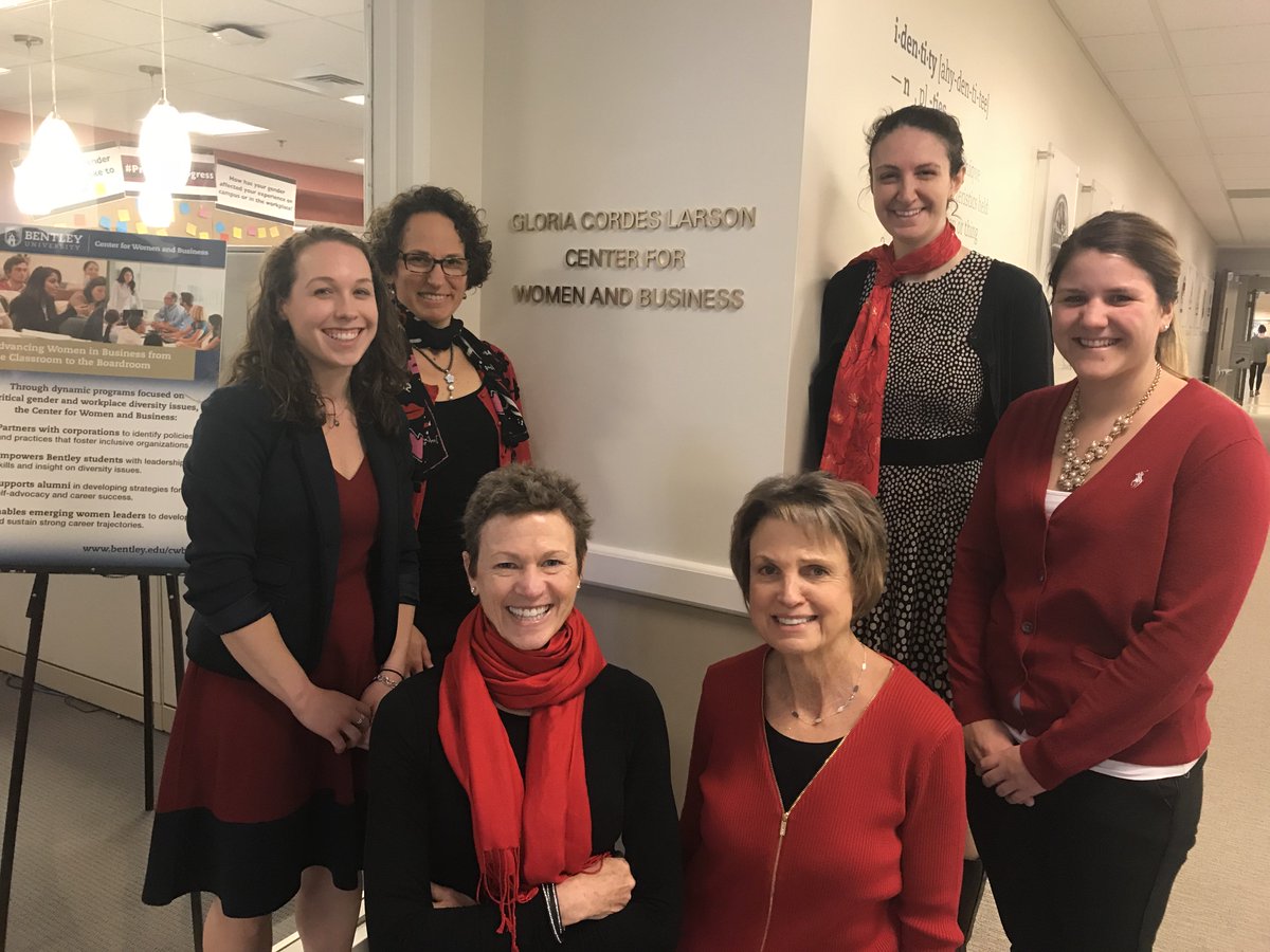 The CWB Leadership team is wearing red to support #EqualPayDay. Red symbolizes how women are “in the red with their salaries, compared to men’s.”