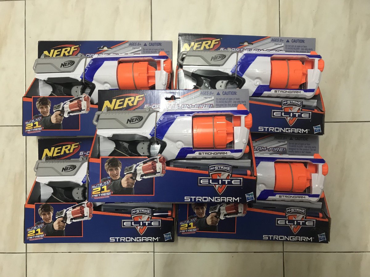 ก่อนเทศกาลสงกรานต์ Nerf Elite Strongarm ลงสตอคเพิ่มอีก 5 กระบอก หลังสงกรานต์อีก 34 กระบอก ส่วนรุ่นอื่นๆยังมีในสตอคครับผม