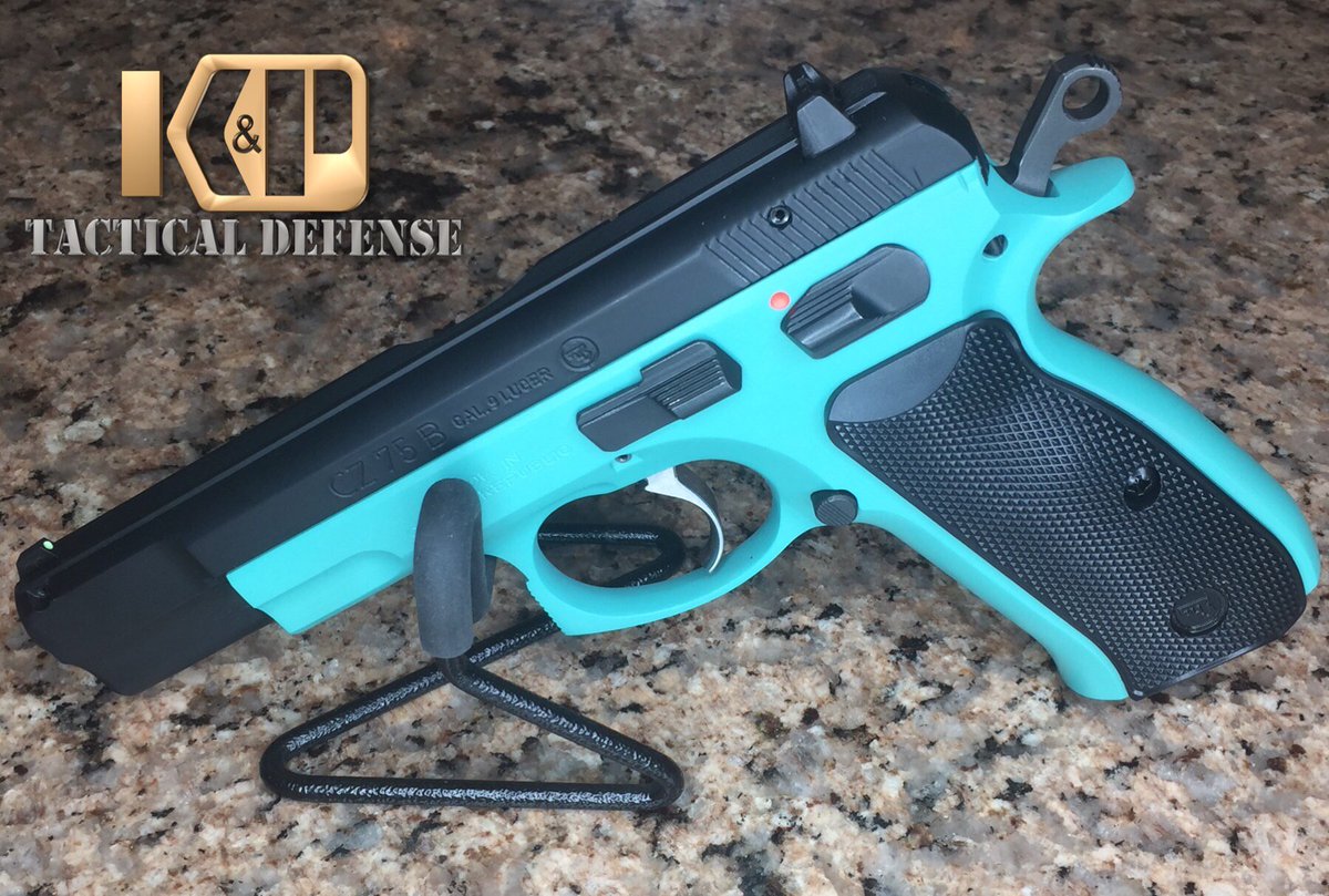 KPTactDefense's tweet photo. Doing a little Tiffany Blue Cerakote on this 1911. Contact us for a quote to customize your firearms!! #KPCerakote #Cerakote #guns #gunporn #america #bakersfield #Cerakotemalitia #cerakotemafia #cerakoteslayer #military #veteran #nra #firearms #2A https://t.co/L4oCNvzE2l