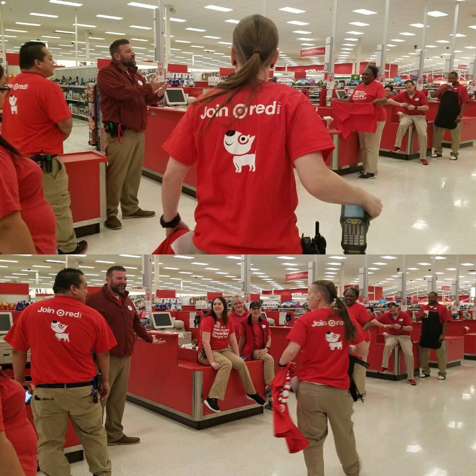 garmtgt's tweet photo. Super excited to roll out #targetred the newest loyalty program at #Target today!  Our guests in Dallas are loving the savings and the ability to give back to community! https://t.co/kcvSo2U0uL