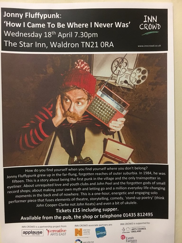 Inn Crowd , Jonny Fluffypunk Wednesday 18thApril , tickets going fast !