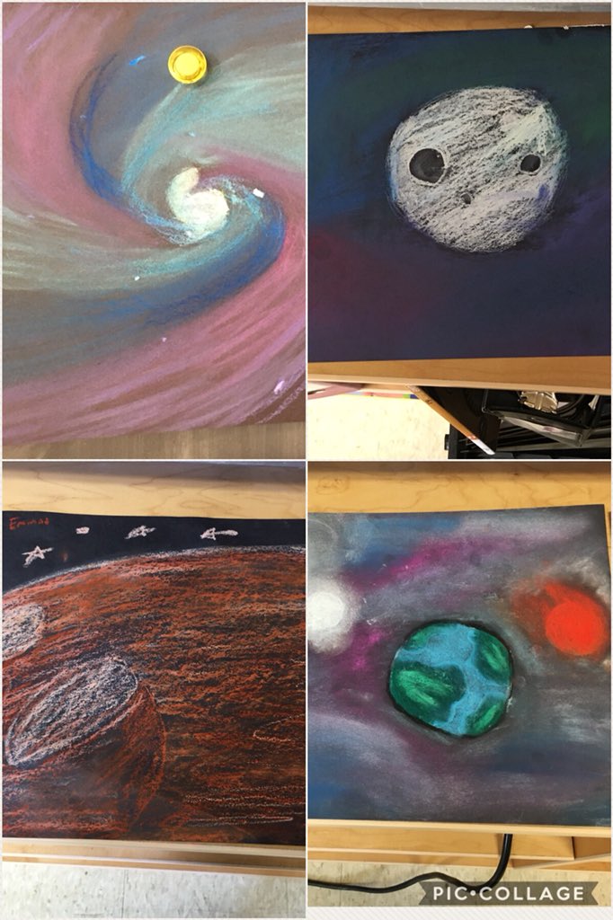 ms_eustis's tweet photo. Space art in 6B! Thanks @MrBlake8 https://t.co/kS934rUWkr