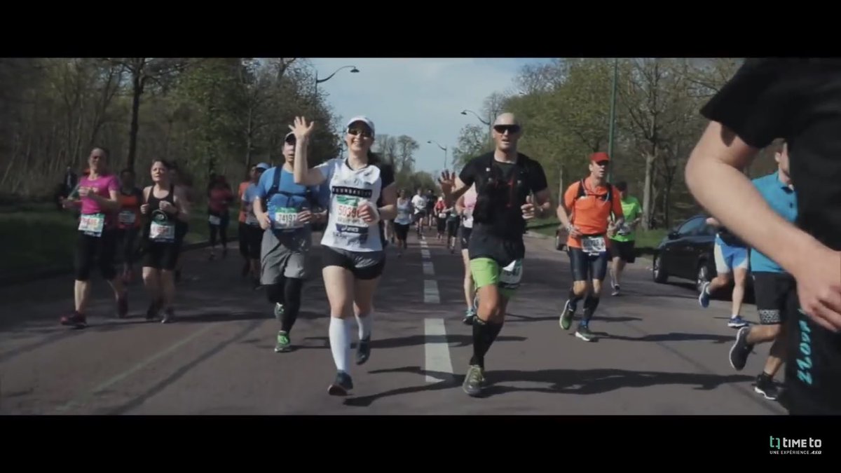 The @PB_TeamBean t-shirt worn by the team on Sunday at <a href="/parismarathon/">Schneider Electric Marathon de Paris</a> made it onto their official video! Check it out! Amazing effort guys! #FuckCancer #DoingItForPaul youtu.be/r_6YdAr8Ab4