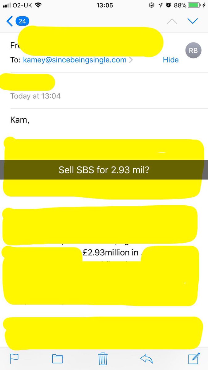 SBSKamey's tweet photo. Sell SBS for 2.93 mil? Hmmm... https://t.co/BJt1kT0F7x