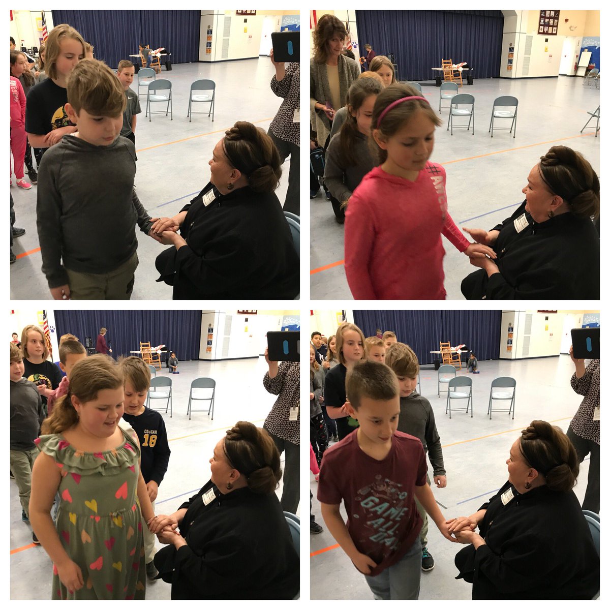 Nort10M's tweet photo. Students touched a piece of the meteor and made a wish. #magical #childhood #wishes @hcsrsd10ct @PatriciaPolacco https://t.co/jyvlAW2seO