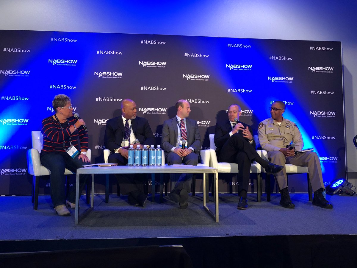 Mitch_Fox's tweet photo. .@NVBroadcasters are well represented by @todd5TV from @Fox5vegas and @PatrickWalker from @8NewsNow who are both on a #OneOctober panel at #NABShow https://t.co/a5Xd2kq4vU