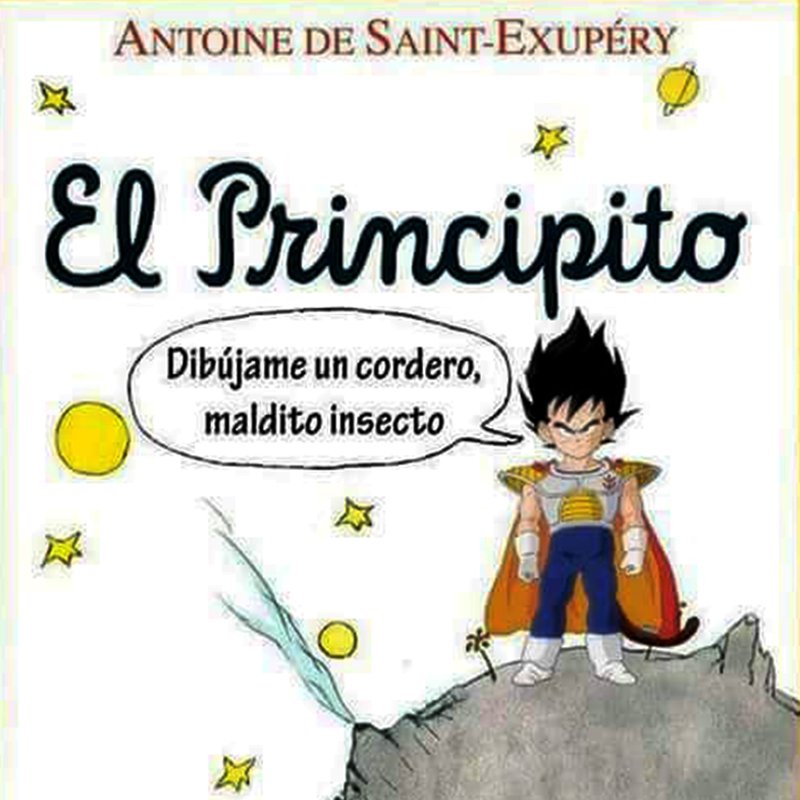 crackelprograma's tweet image. Estamos seguros que cualquiera disfrutaría leyendo las historias de este principito
#DondelaCulturaSucede #CRACKelprograma #Vegeta #ElPrincipto #DragonBallZ