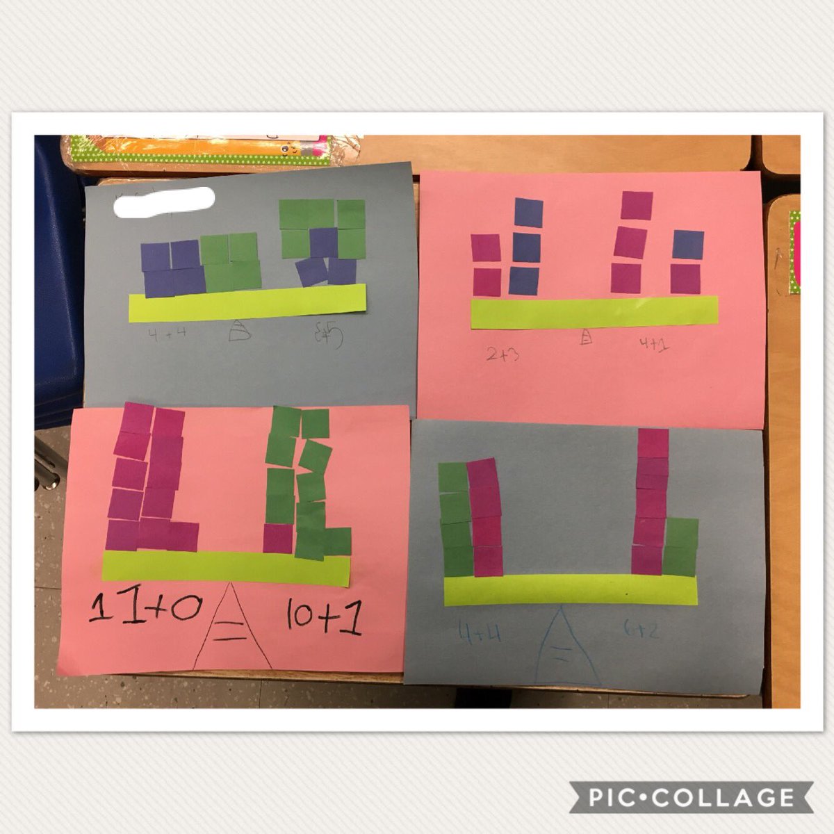 mrs_scott_1's tweet image. Exploring the meaning of the equal sign by balancing equations on a scale. #tvdsbmath #grade1