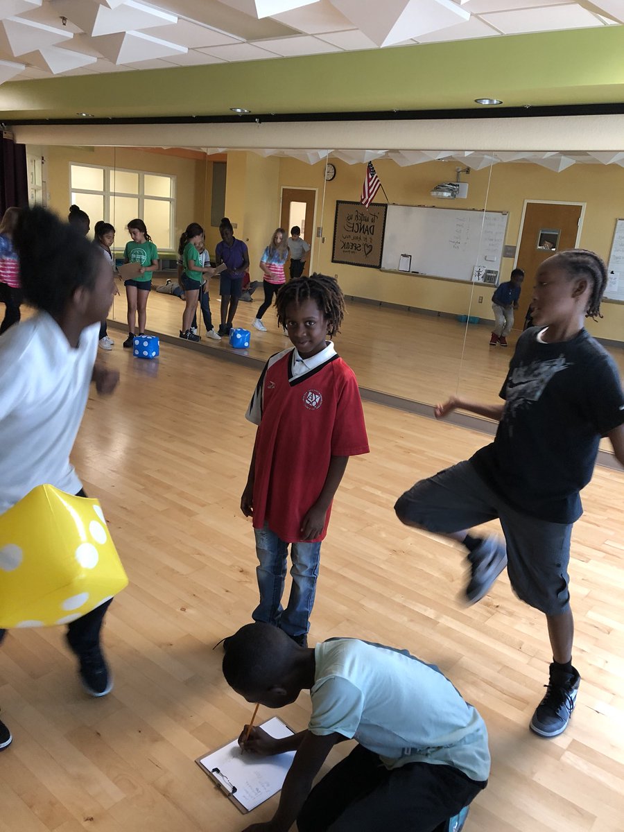 LorenFoster's tweet photo. 4th Gr Ss choreo’d dances using #chancedance method made famous by Merce Cunningham. #cooperation #hiphoped See dance video below @StoupasTeresa https://t.co/1XduoAcPDl