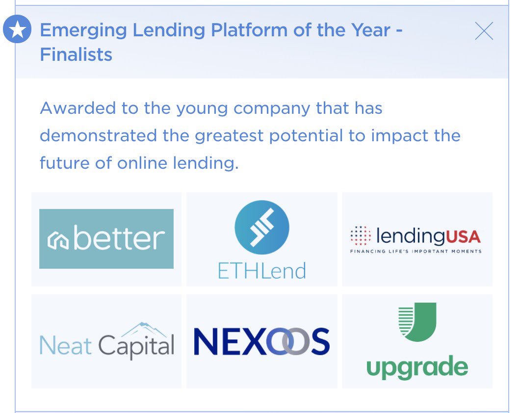 nicoarrellaga's tweet photo. Honour to share this nomination with great innovative companies disrupting different regions of the 🌎
@Nexoos_BR 🇧🇷 #LendItFintech https://t.co/dk1Pg2xkmX