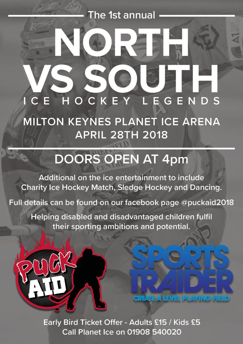 Low cost family day out at Planet Ice Milton Keynes
facebook.com/PuckAid2018/