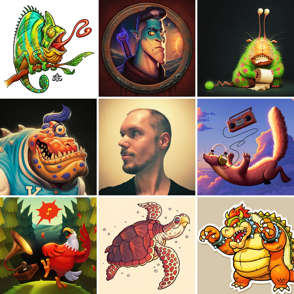 #artvsartist Hello I mostly draw dumb animals, creatures and nerdy stuff.