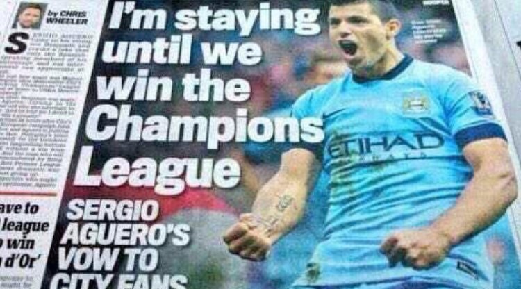 BeWarmers's tweet photo. BREAKING. Sergio Aguero signs 125 year contract at Man City...

#MCILIV https://t.co/sIe9E7CKWf