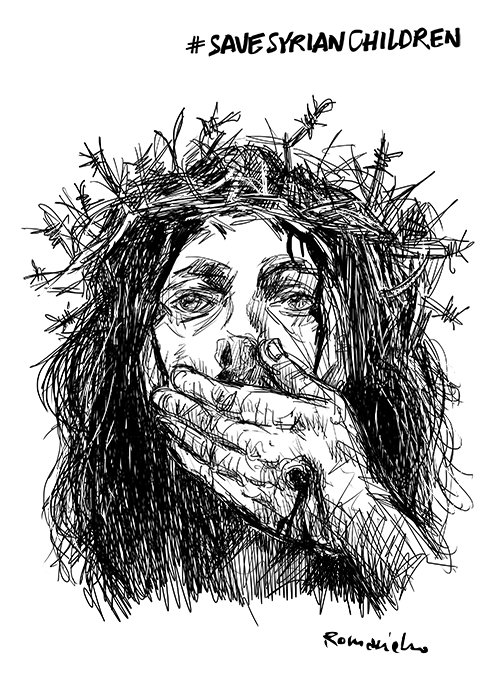 Coprirsi la bocca e il naso contro l’uso dei gas in Siria. Le armi  chimiche uccidono facendo soffocare le persone nella propria saliva. A  morire sono soprattutto bambini. 
#stopsyriangenocide
#stopthewar
#stopchemicalattacks
#savesyrianchildren